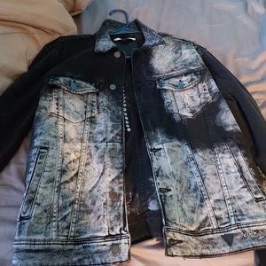 Black and white Jean jacket